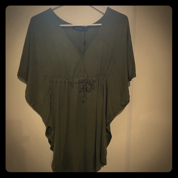 Style Dome Army Green Blouse. Fits like Medium. - Picture 1 of 2